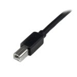 StarTech.com Cable de 20 metros USB B macho a USB A macho activo amplificado USB 2.0 ideal para impresoras, SKU USB2HAB65AC