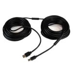 StarTech.com Cable de 20 metros USB B macho a USB A macho activo amplificado USB 2.0 ideal para impresoras, SKU USB2HAB65AC