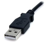 StarTech.com Cable Adaptador de 2 metros USB A Macho a Conector Coaxial Barrel de Alimentación Corriente Tipo M 5,5mm 5V DC. SKU: USB2TYPEM2M