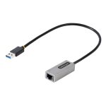 StarTech.com Adaptador USB 3.0 a Ethernet Gigabit de 10/100/1000 para portátiles con cable incorporado de 30cm, SKU USB31000S2