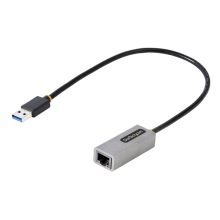 StarTech.com Adaptador USB 3.0 a Ethernet Gigabit de 10/100/1000 para portátiles con cable incorporado de 30cm, SKU USB31000S2