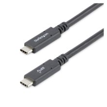 StarTech.com Cable de 1,8 metros USB-C a USB-C con Power Delivery de 5 amperios, certificado para Chromebook y USB-IF, SKU USB315C5C6