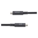StarTech.com Cable de 1,8 metros USB-C a USB-C con Power Delivery de 5 amperios, certificado para Chromebook y USB-IF, SKU USB315C5C6