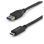 Imagen del cable de carga y sincronización StarTech.com de 1 metro, tipo USB-A a USB-C con velocidad de transferencia de 10Gbps. SKU USB31AC1M.