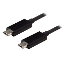 Imagen de StarTech.com Cable de 1m USB-C a USB-C, USB 3.1 con velocidad de 10Gbps, soporta resolución 4K y es certificado USB-IF. SKU: USB31CC1M.