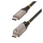 StarTech.com Cable de 50cm USB-C con Tornillo Superior de Fijación, USB 3.2 Gen 2 de 10Gbps, 100W PD y Modo Alt de DP, SKU USB31CCTLKV50CM