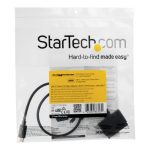 Imagen del cable adaptador USB 3.1 a SATA de StarTech.com, ideal para unidades de disco de 2,5 pulgadas, SKU USB31CSAT3CB
