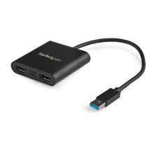 Imagen del adaptador StarTech.com USB 3.0 a HDMI Doble con soporte para 4K a 30Hz, SKU USB32HD2