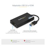 StarTech.com Adaptador Gráfico Externo USB 3.0 a HDMI UltraHD 4K 30Hz, certificado DisplayLink, compatible con Mac y Windows, SKU USB32HD4K