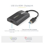 StarTech.com Adaptador USB 3.0 HDMI certificado con DisplayLink, resolución 1920x1200, SKU USB32HDPRO
