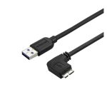 Cable USB StarTech.com USB3AU2MRS de 2 metros, compatible con USB 3.2 Gen 1 y conector Micro-USB B en color negro.