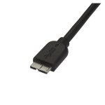 Imagen del StarTech.com Cable micro USB 3.0 delgado de 2 metros, SKU: USB3AUB2MS. Ideal para transferencias rápidas de datos.