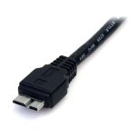 Cable StarTech de 50cm USB 3.0 Super Speed con conector Micro USB B macho a USB A macho en color negro, SKU USB3AUB50CMB