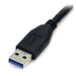 Cable StarTech de 50cm USB 3.0 Super Speed con conector Micro USB B macho a USB A macho en color negro, SKU USB3AUB50CMB