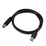 Imagen del cable certificado StarTech.com de 1 metro USB 3.0 Super Speed con conector USB B macho a USB A macho. SKU: USB3CAB1M
