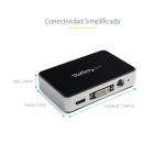 Capturadora de vídeo StarTech USB 3.0 a HDMI, DVI, VGA y Vídeo por Componentes. Grabador de vídeo HD 1080p a 60fps. SKU USB3HDCAP