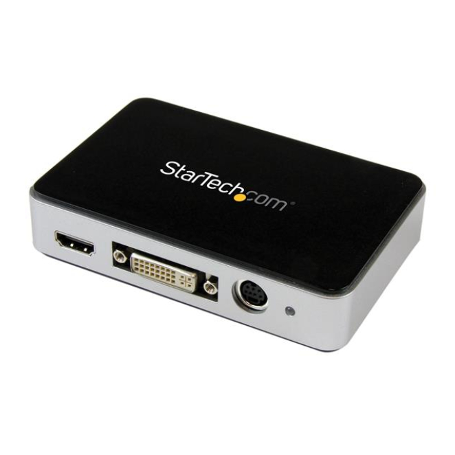 StarTech Capturadora de Vídeo USB 3.0 con Grabación HD 1080p 60fps Capturadora de vídeo StarTech USB 3.0 a HDMI, DVI, VGA y Vídeo por Componentes. Grabador de vídeo HD 1080p a 60fps. SKU USB3HDCAP