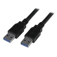 Cable USB 3.0 de 3 metros de la marca StarTech.com con conectores A a A macho, SKU USB3SAA3MBK, ideal para transferencias de datos rápidas