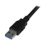 Cable USB 3.0 de 3 metros de la marca StarTech.com con conectores A a A macho, SKU USB3SAA3MBK, ideal para transferencias de datos rápidas