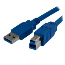StarTech.com Cable USB 3.0 SuperSpeed de 1 metro - Conectores A Macho y B Macho - SKU USB3SAB1M