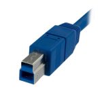 StarTech.com Cable USB 3.0 SuperSpeed de 1 metro - Conectores A Macho y B Macho - SKU USB3SAB1M