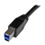 StarTech.com Cable Activo USB 3.0 SuperSpeed de 5 metros, Conector A Macho a B Macho, SKU: USB3SAB5M