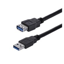 StarTech.com Cable 1m Extensión Alargador USB 3.0 SuperSpeed, macho a hembra USB A, extensor negro, SKU USB3SEXT1MBK
