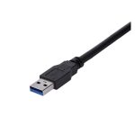 StarTech.com Cable 1m Extensión Alargador USB 3.0 SuperSpeed, macho a hembra USB A, extensor negro, SKU USB3SEXT1MBK
