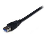 StarTech.com Cable USB 3.0 de 2 metros, extensor alargador con conectores USB A macho a hembra, SKU USB3SEXT2MBK