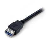 StarTech.com Cable USB 3.0 de 2 metros, extensor alargador con conectores USB A macho a hembra, SKU USB3SEXT2MBK
