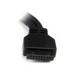 StarTech.com adaptador USB 3.0 de 15cm con 2 puertos y IDC20 header para placa base, color negro, SKU USB3SMBADAP6