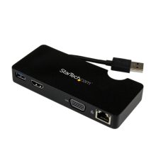StarTech.com Replicador de Puertos USB 3.0 de Viajes con HDMI o VGA, ideal para portátiles - SKU USB3SMDOCKHV