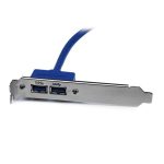 StarTech.com Cabezal Bracket de 2 puertos USB 3.0 SuperSpeed con conexión a Placa Base, SKU USB3SPLATE. Adaptador USB de alta velocidad.