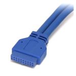 StarTech.com Cable Extensor 50cm, 2 Puertos USB 3.0 para Montaje en Panel, conexión a Placa Base, Hembra USB A. SKU: USB3SPNLAFHD