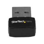 StarTech.com Micro Adaptador de Red Inalámbrica Wifi USB AC600 Externo - Wireless 1T1R 802.11ac - 2,4GHz y 5GHz, SKU USB433ACD1X1