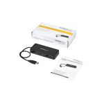 StarTech.com Mini Dock USB 3.0, estación docking para 2 monitores con DisplayPort 4K a 60Hz y red Ethernet Gigabit, incluye cable USB 3.1 de 30cm para portátil, SKU USBA2DPGB