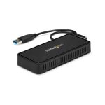 StarTech.com Mini Dock USB 3.0, estación docking para 2 monitores con DisplayPort 4K a 60Hz y red Ethernet Gigabit, incluye cable USB 3.1 de 30cm para portátil, SKU USBA2DPGB