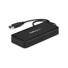 StarTech.com Mini Dock USB 3.0, estación docking para 2 monitores con DisplayPort 4K a 60Hz y red Ethernet Gigabit, incluye cable USB 3.1 de 30cm para portátil, SKU USBA2DPGB