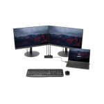 StarTech.com Mini Dock USB 3.0, estación docking para 2 monitores con DisplayPort 4K a 60Hz y red Ethernet Gigabit, incluye cable USB 3.1 de 30cm para portátil, SKU USBA2DPGB