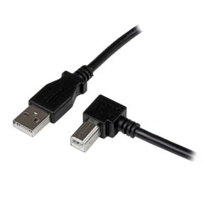StarTech.com Cable Adaptador USB 1m para Impresora Acodado con 1x USB A Macho y 1x USB B Macho en Ángulo Derecho. SKU: USBAB1MR