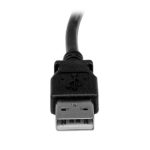 StarTech.com cable adaptador de 2 metros, con 1x USB A macho y 1x USB B macho en ángulo derecho. SKU: USBAB2MR