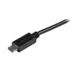 StarTech.com Cable Corto Micro USB de 15cm, SKU USBAUB15CMBK, ideal para conexiones compactas y dispositivos móviles.