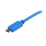 Cable Micro USB azul de 1 metro, alta velocidad, modelo USBAUB1MBL de StarTech.com