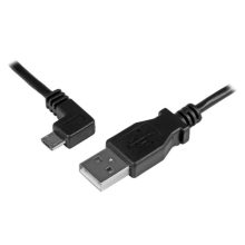 Imagen del StarTech.com Cable Micro USB de 1 metro con conector acodado a la izquierda, ideal para carga y sincronización de dispositivos - SKU USBAUB1MLA