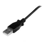 StarTech.com Cable Adaptador de 1 metro USB A Macho a Micro USB B Macho Acodado en Ángulo hacia Arriba para Teléfono Móvil, SKU USBAUB1MU