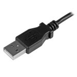 Cable USB StarTech.com de 2 metros, versión 2.0, con conector Micro-USB B en color negro. SKU: USBAUB2MLA