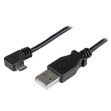 Cable USB StarTech.com de 2 metros, USB 2.0 A a Micro-USB B en color negro, SKU: USBAUB2MRA