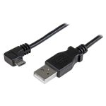 StarTech.com Cable de 0,5m Micro USB acodado a la derecha para carga y sincronización de smartphones o tablets, SKU USBAUB50CMRA