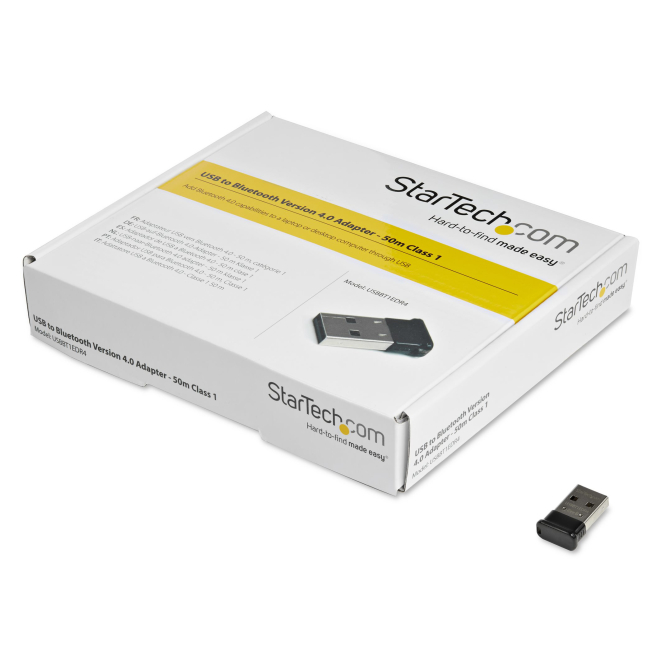 StarTech.com Micro Adaptador USB 2.0 Externo Bluetooth 4.0 EDR para Ordenador de Sobremesa o Portátil 2 StarTech.com Micro Adaptador USB compacto y funcional
