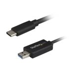 StarTech.com Cable de 2 metros para transferencia de datos USB 3.0 de USBC a USBA, compatible con Mac y Windows. SKU: USBC3LINK